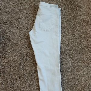 Ag straight leg white jeans
